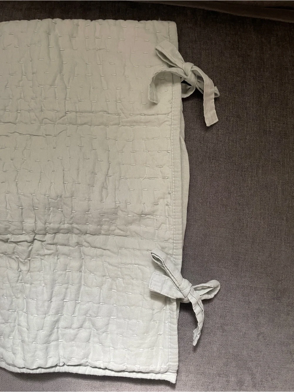 New Potterybarn Soft Textured Quilted Standard Sz Pillow Sham Light Blue 20”x26”